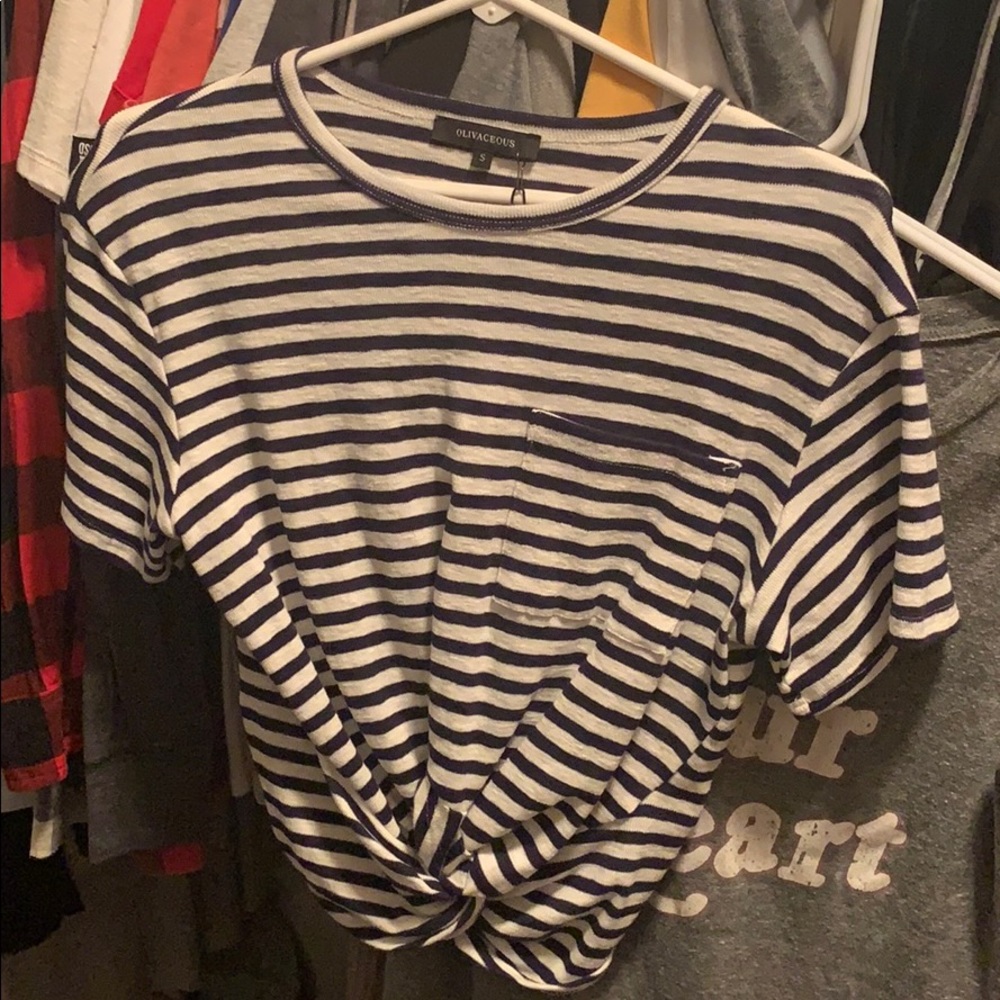 NWT Cropped crew tee